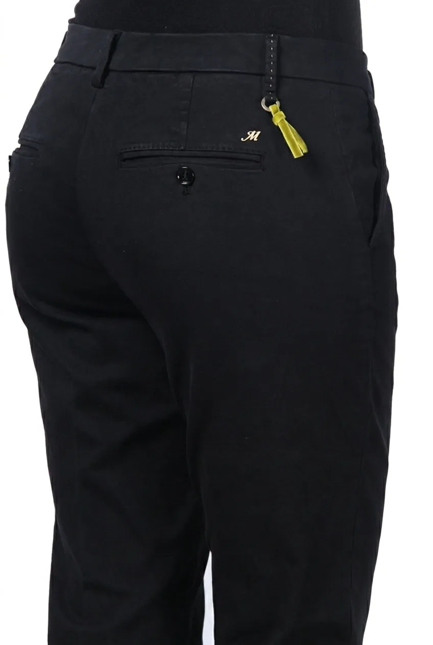 Mason's New York Slim chinobukser sort satin stretch