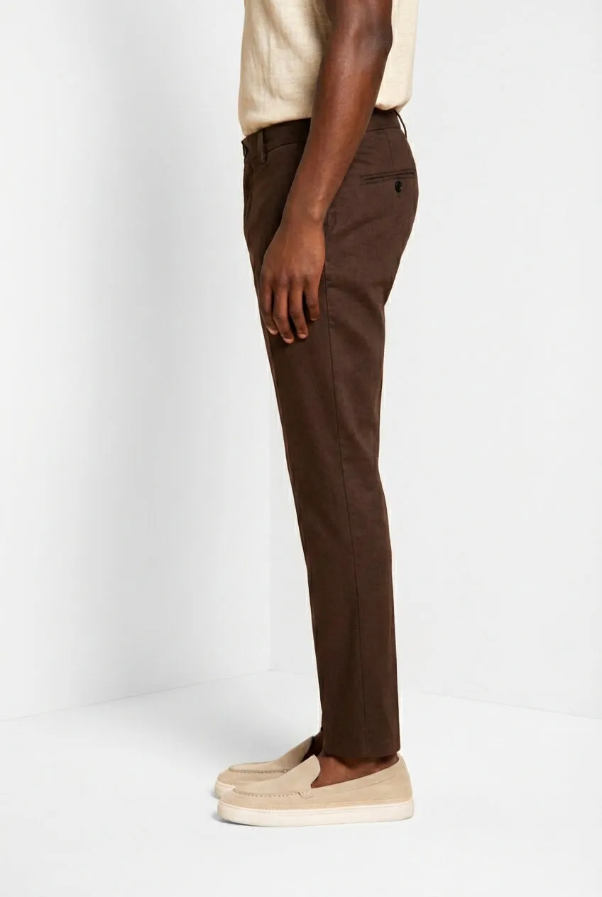 Mason's Milano Jogger chinos brun hør extra slim