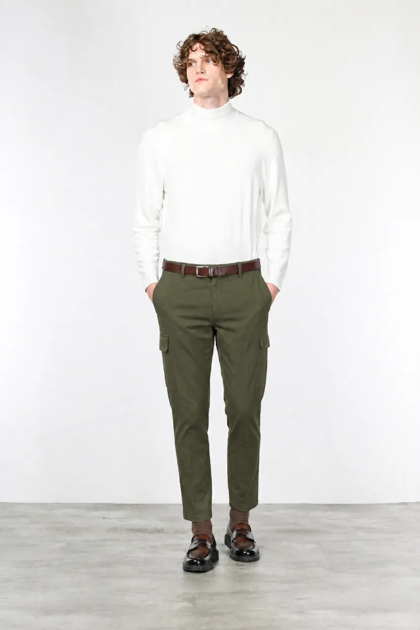 Mason's Chile cargobukser mørkegrøn regular fit stretch