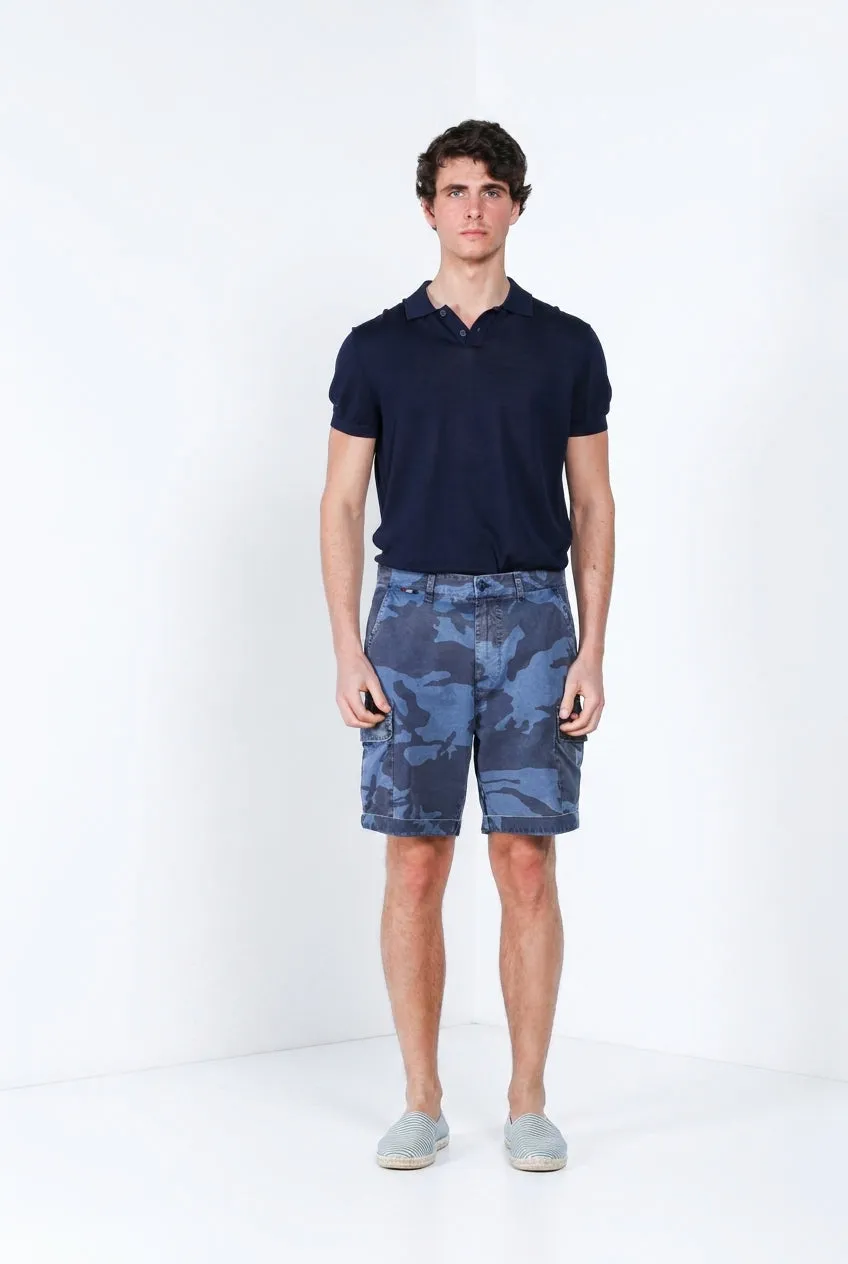 Mason's Chile M74 cargo shorts relaxed indigo