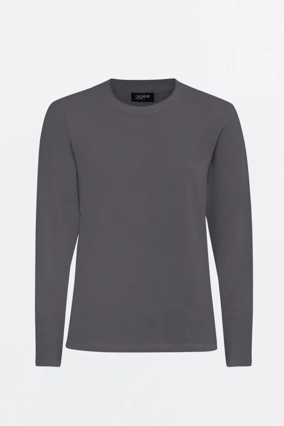 Organsk The Classic Organic Long-Sleeve Tee langærmet t-shirt grå regular fit