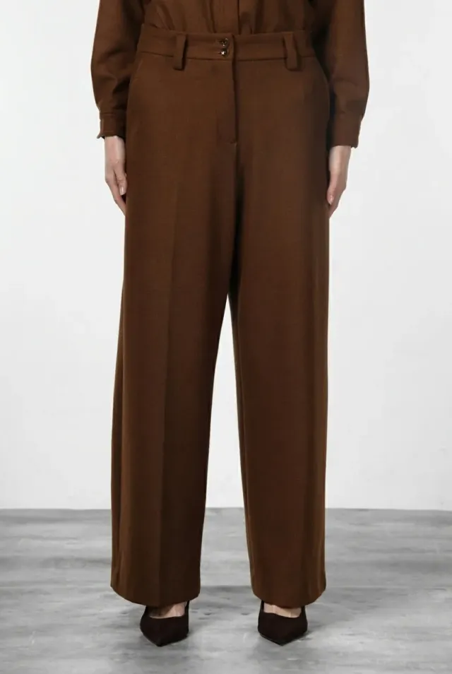 Mason's New York Wide Elax chino lysebrun wide leg dame