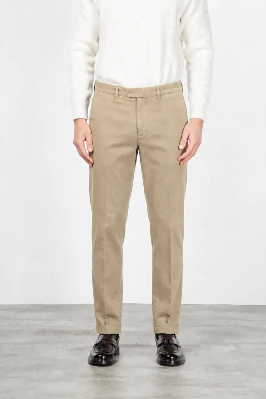 Mason's Square Work chino bukser mørk beige relaxed