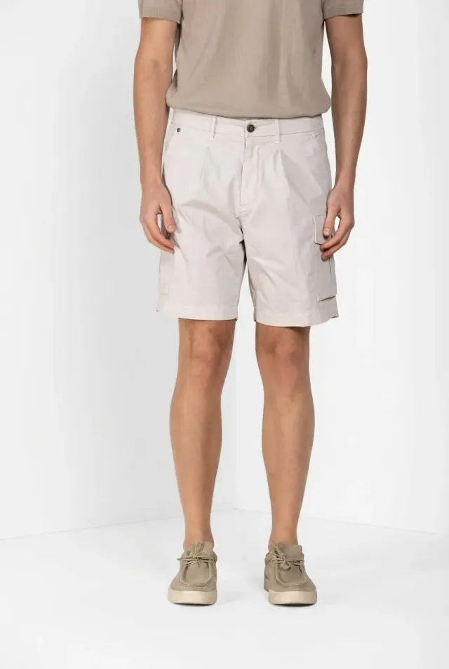 Mason's Cargo bermudashorts hvid relaxed fit