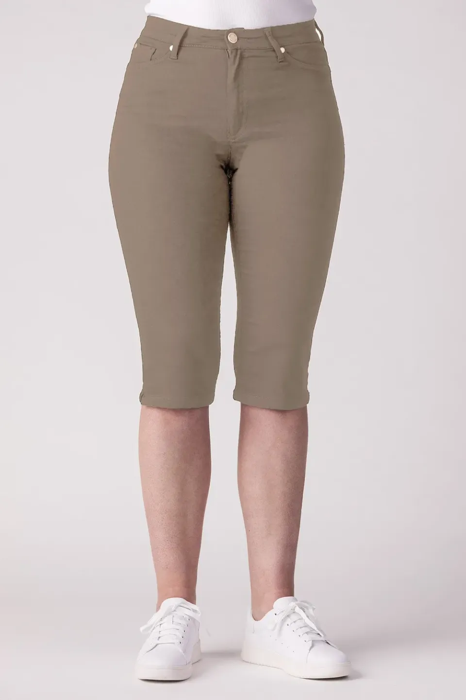 Merrytime 15661-431-47 Slim shorts khaki twill