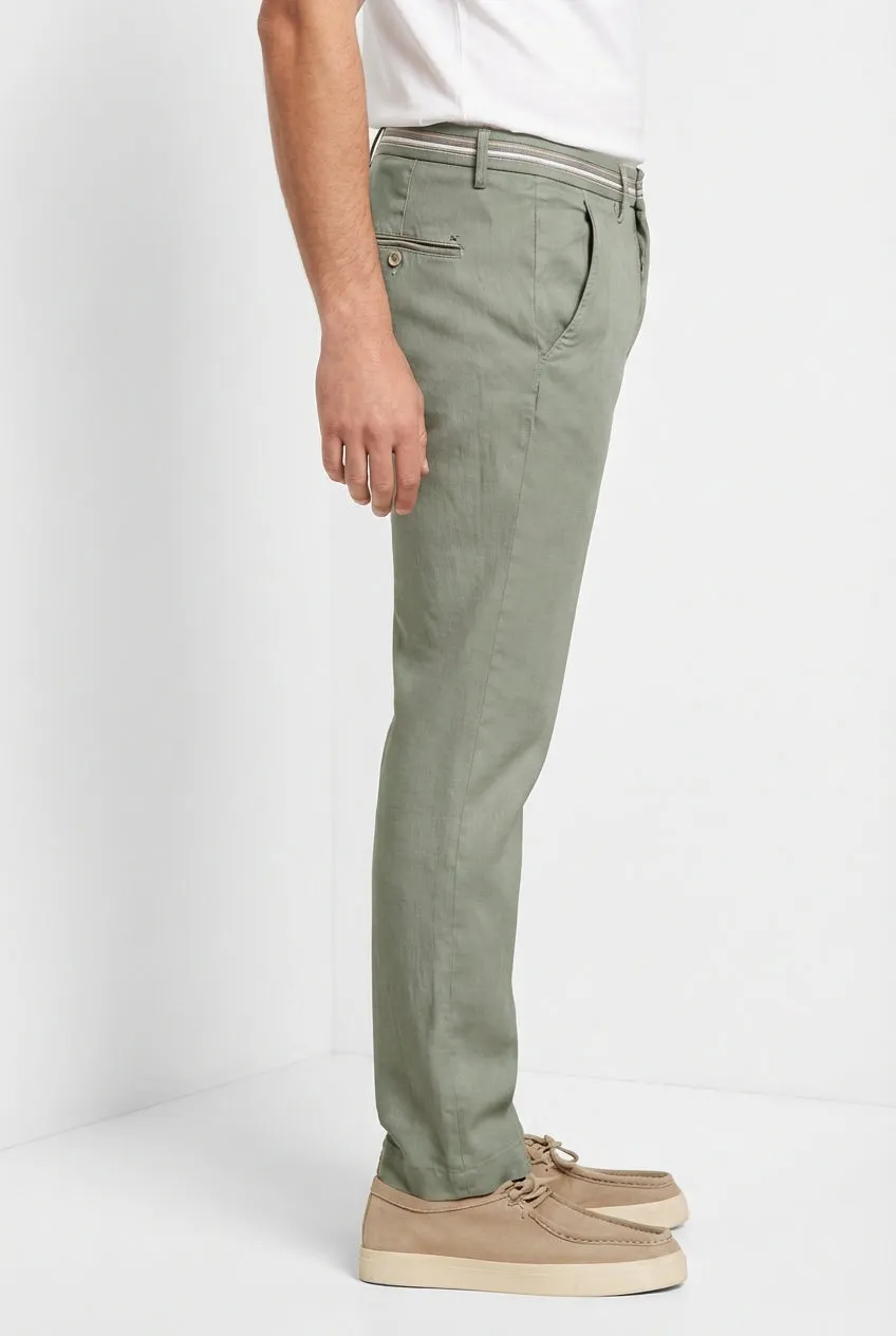 Mason's Torino Oxford herre chino slim lyseblå