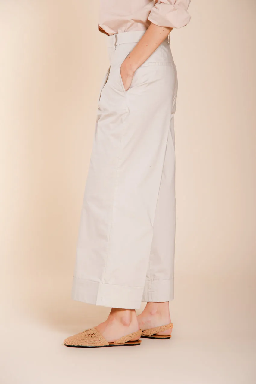 Mason's New York Wide dame chino bukser lysebeige wide leg