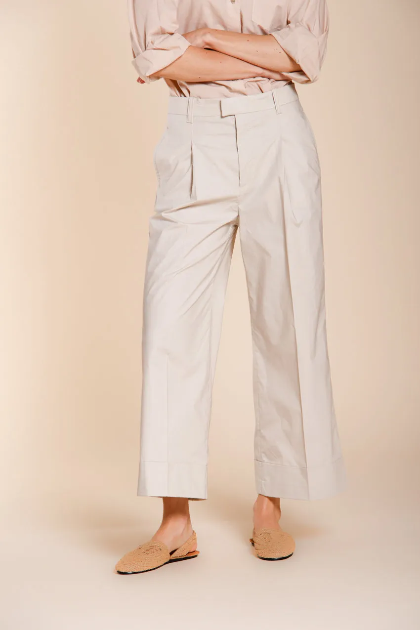 Mason's New York Wide dame chino bukser lysebeige wide leg