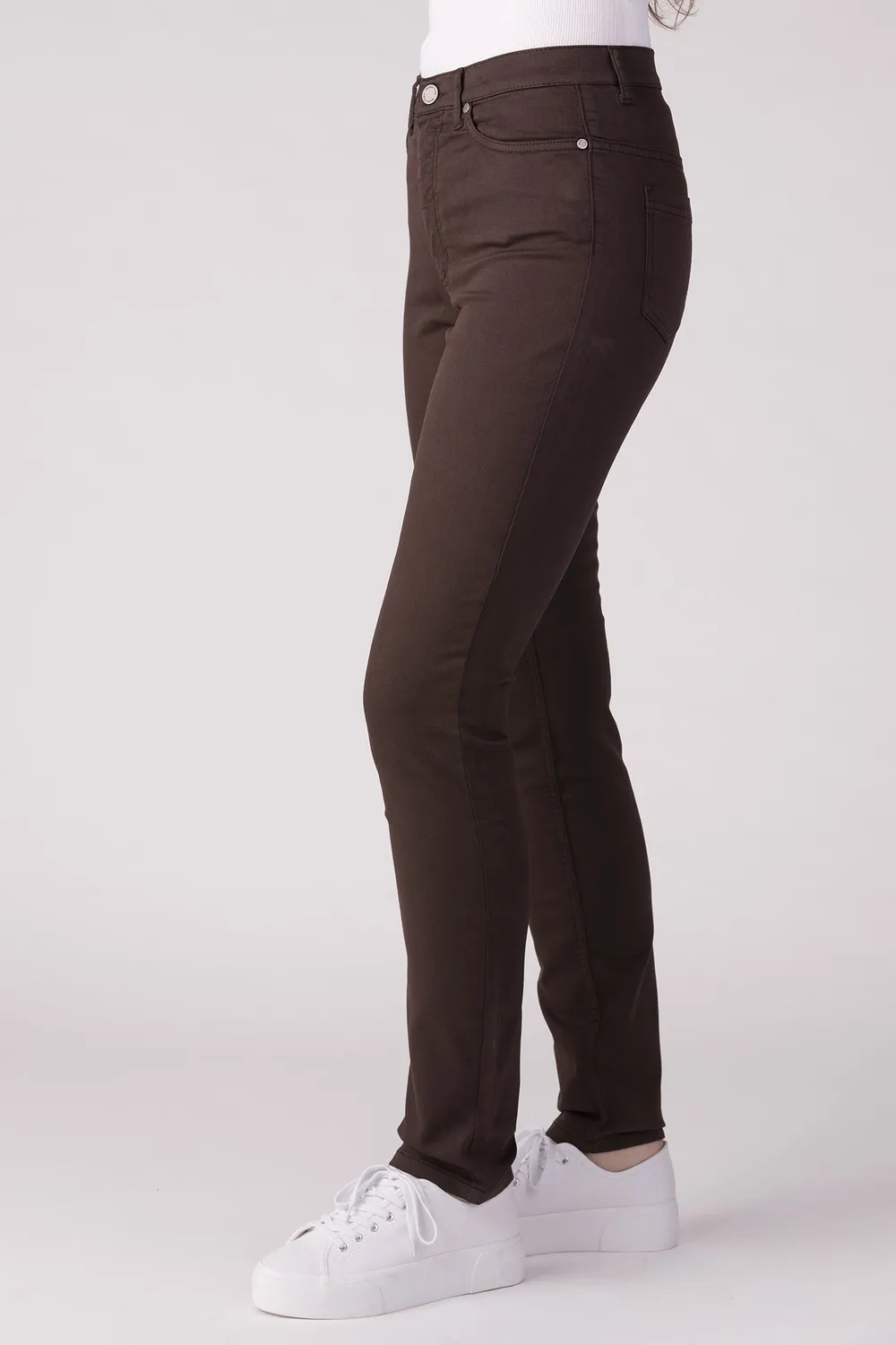 Merrytime Clara Slim jeans chocolate torte stræk