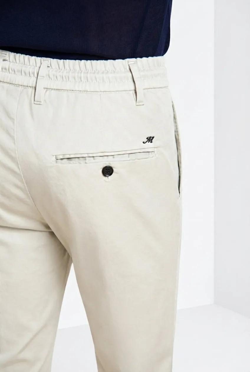 Mason's Milano Jogger Travel chinobukser perlegrå slim
