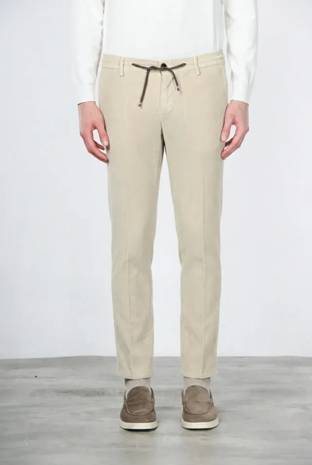 Mason's Milano Jogger chinobukser latte fløjl