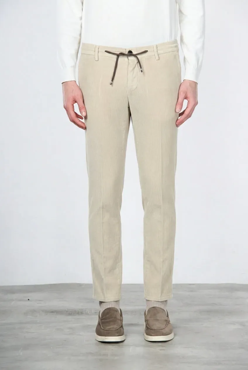 Mason's Milano Jogger chinobukser latte fløjl