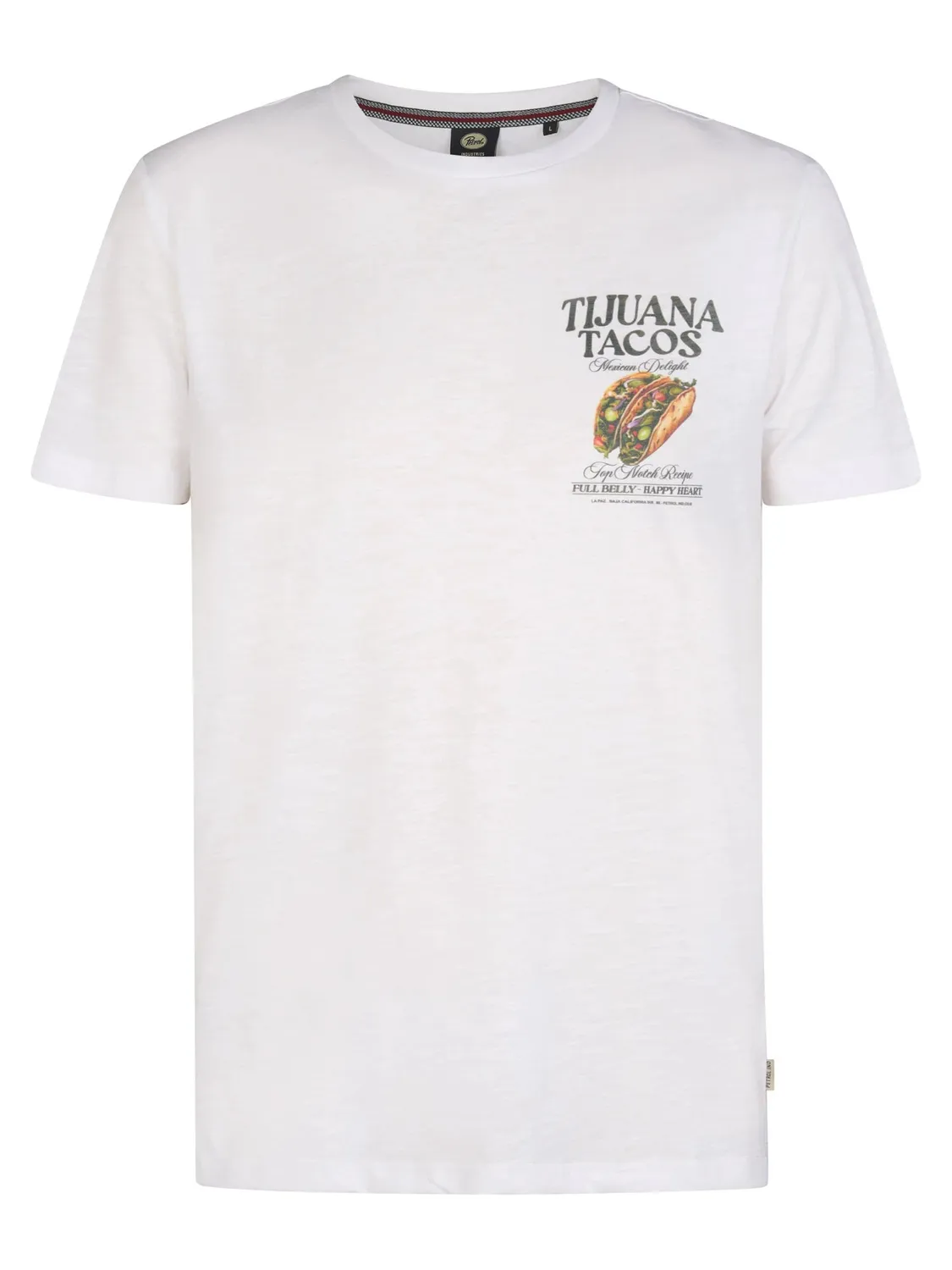 Petrol Industries Tijuana t-shirt med rygprint bomuld