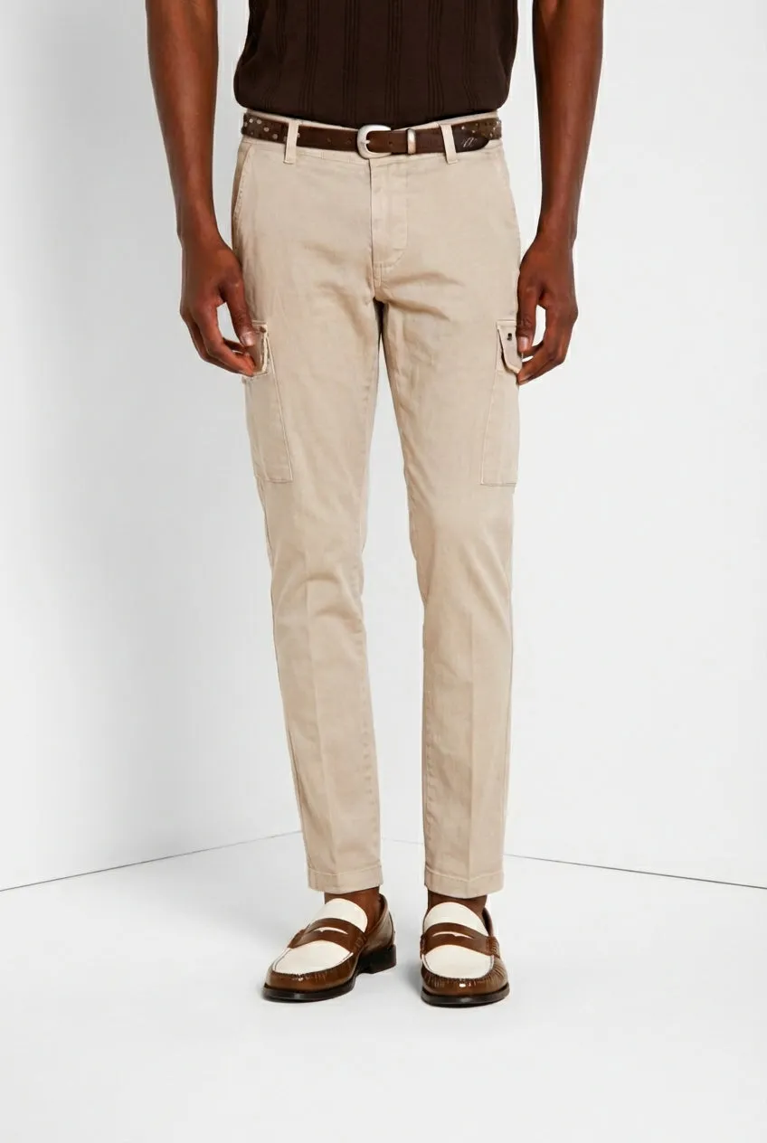 Mason's Chile cargobukser extra slim lysebeige