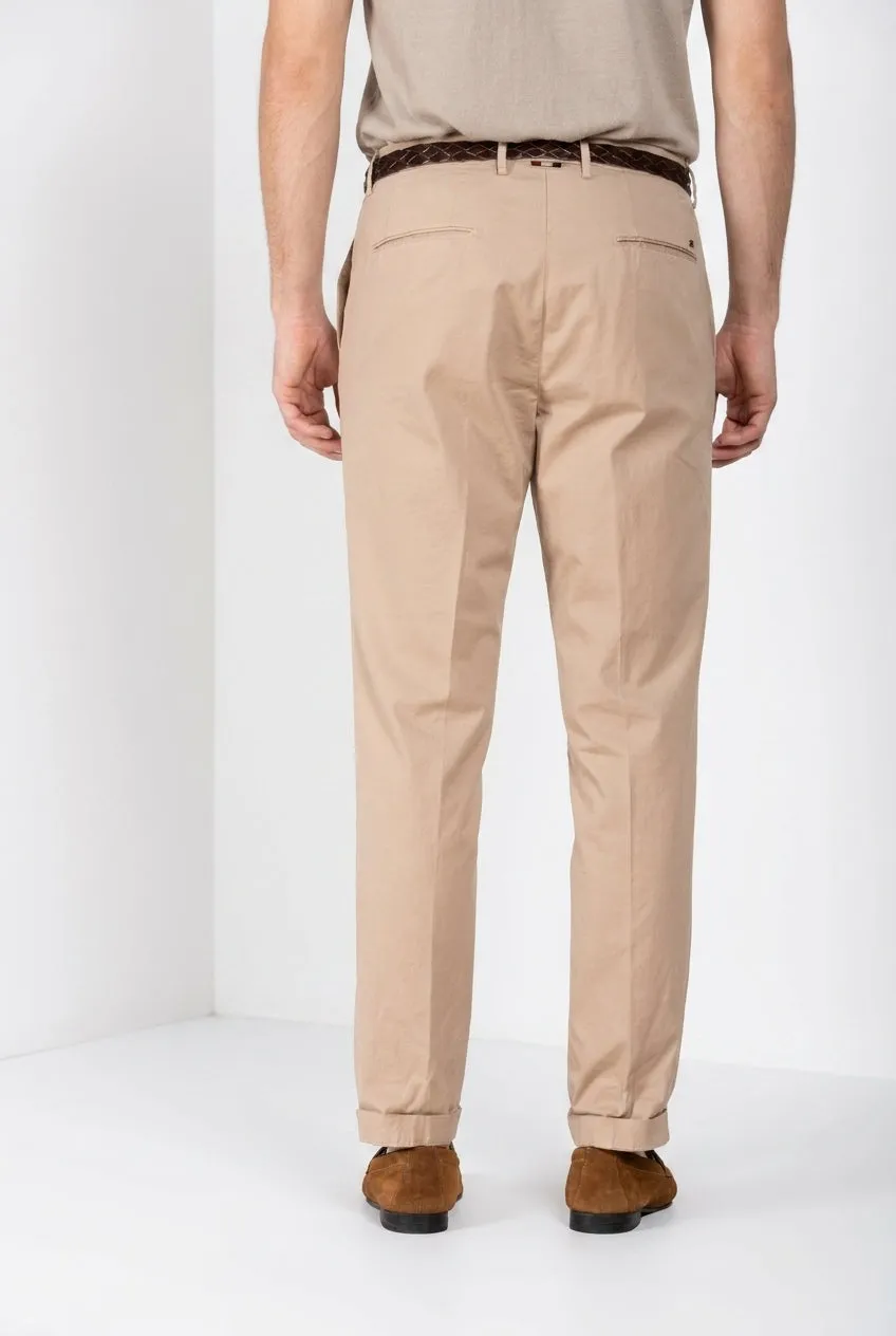 Mason's Boston chinos beige relaxed fit stretch