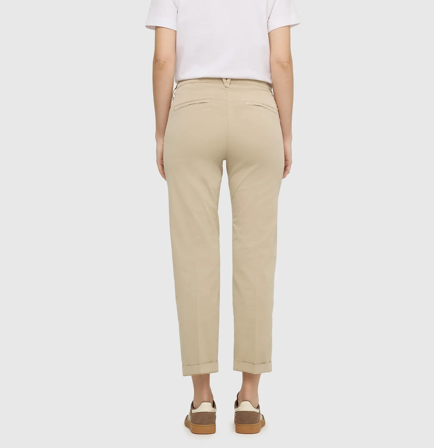 MAC Chino Turn Up 3075 bukser brun slim fit