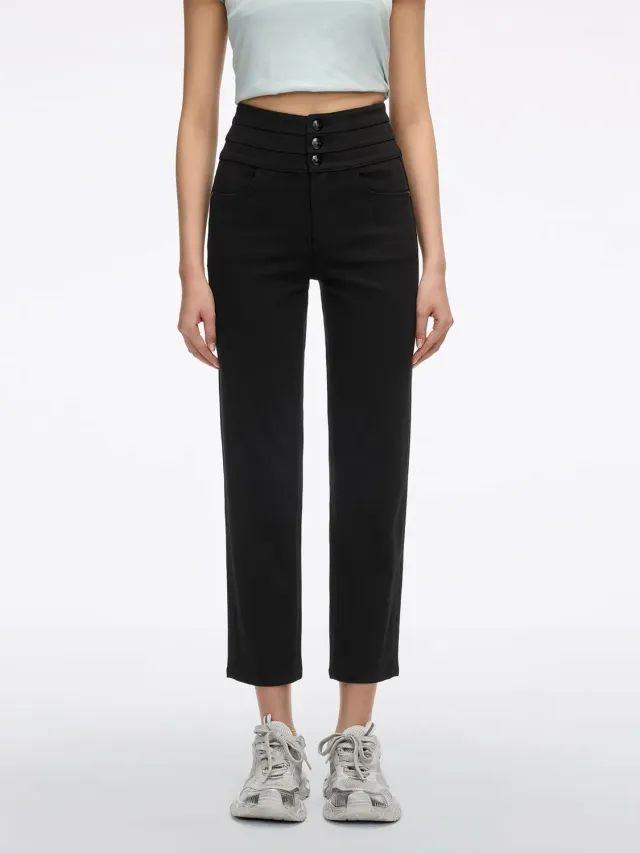 Miss Sixty Straight jeans sort høj talje stretch