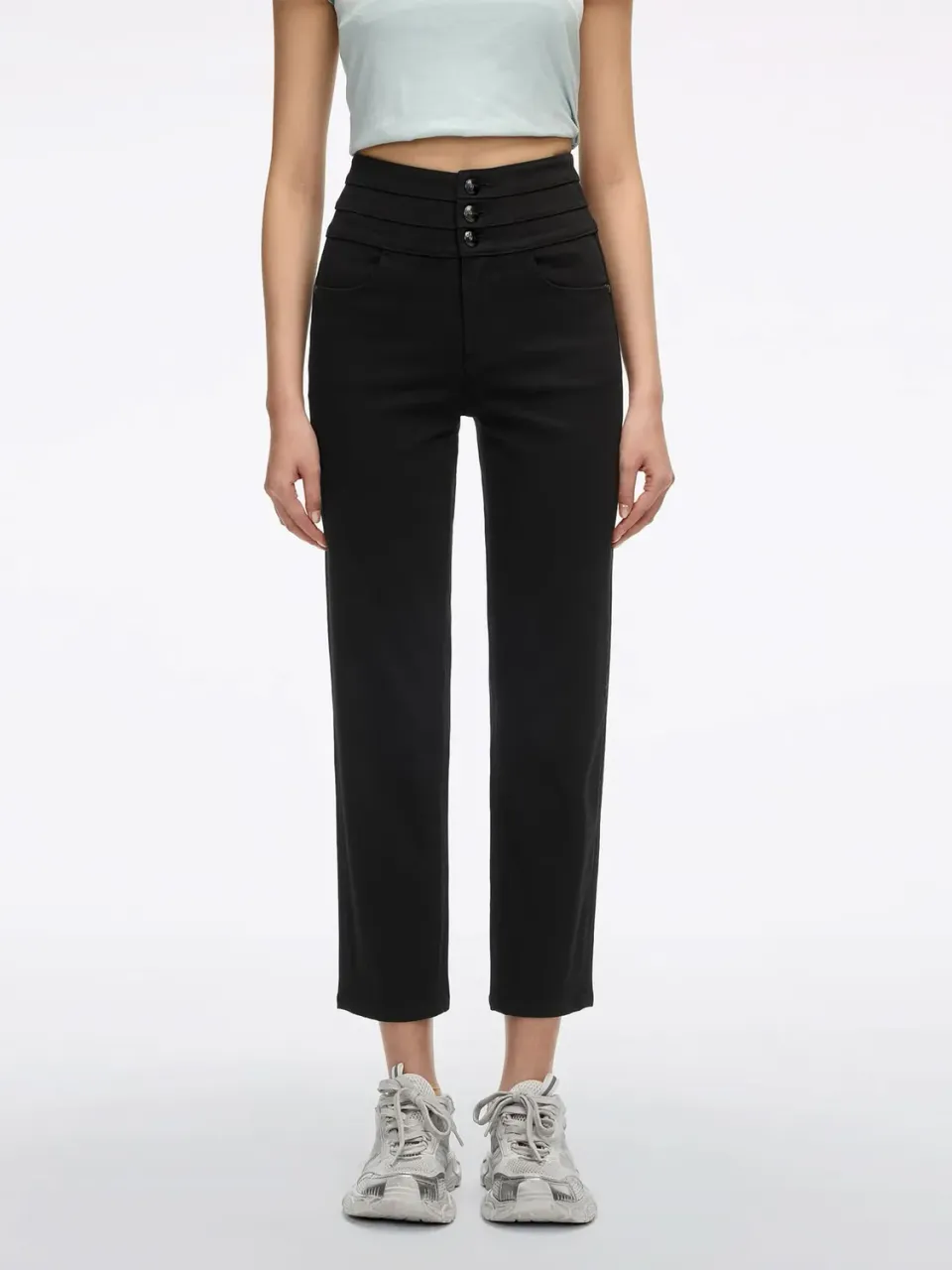 Miss Sixty Straight jeans sort høj talje stretch
