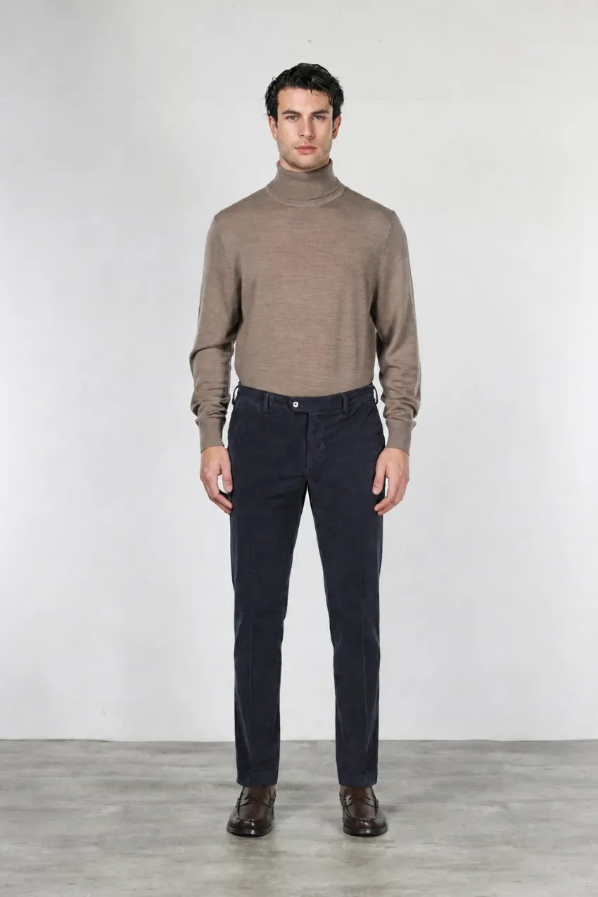 Mason's New York chino bukser navy fløjl regular fit