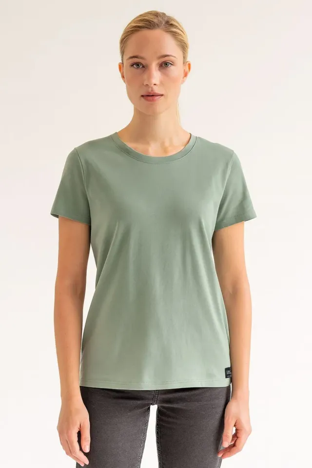 Organsk Classic T-shirt grøn økologisk kortærmet