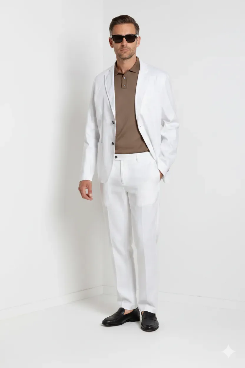 Mason's Da Vinci blazer hvid hør bomuld