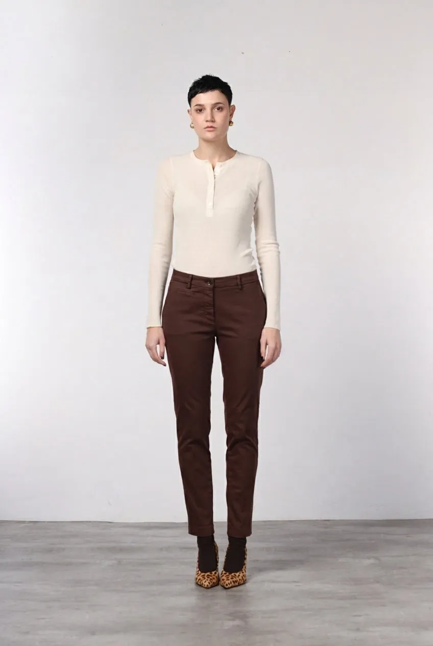 Mason's New York Slim chino bukser vinrød slim