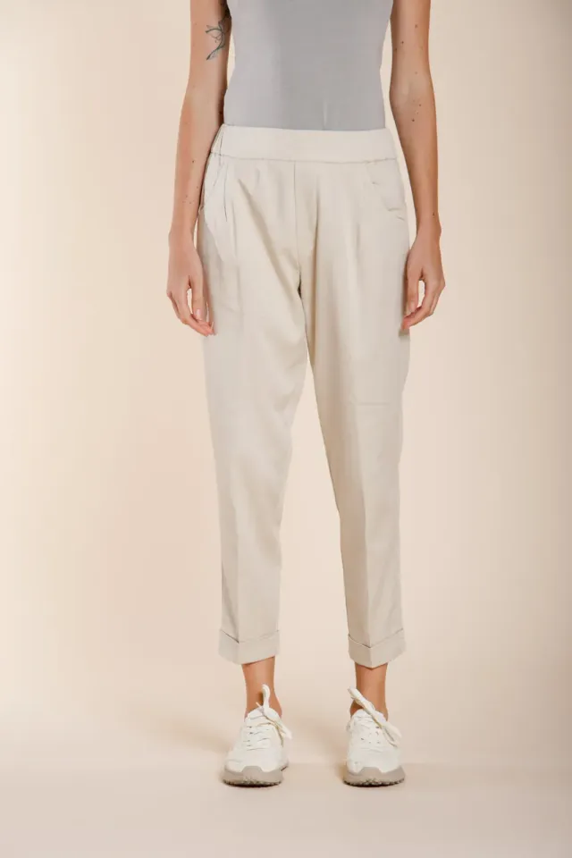 Mason's Easy Jogger chinobukser latte lyocell relaxed