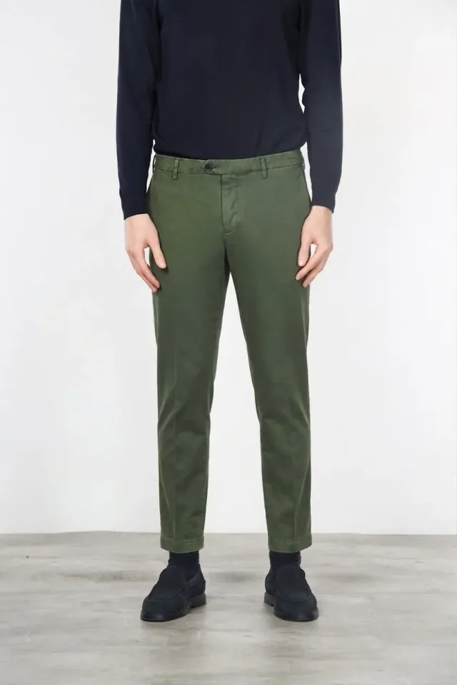 Mason's New York chino bukser skovgrøn uld regular