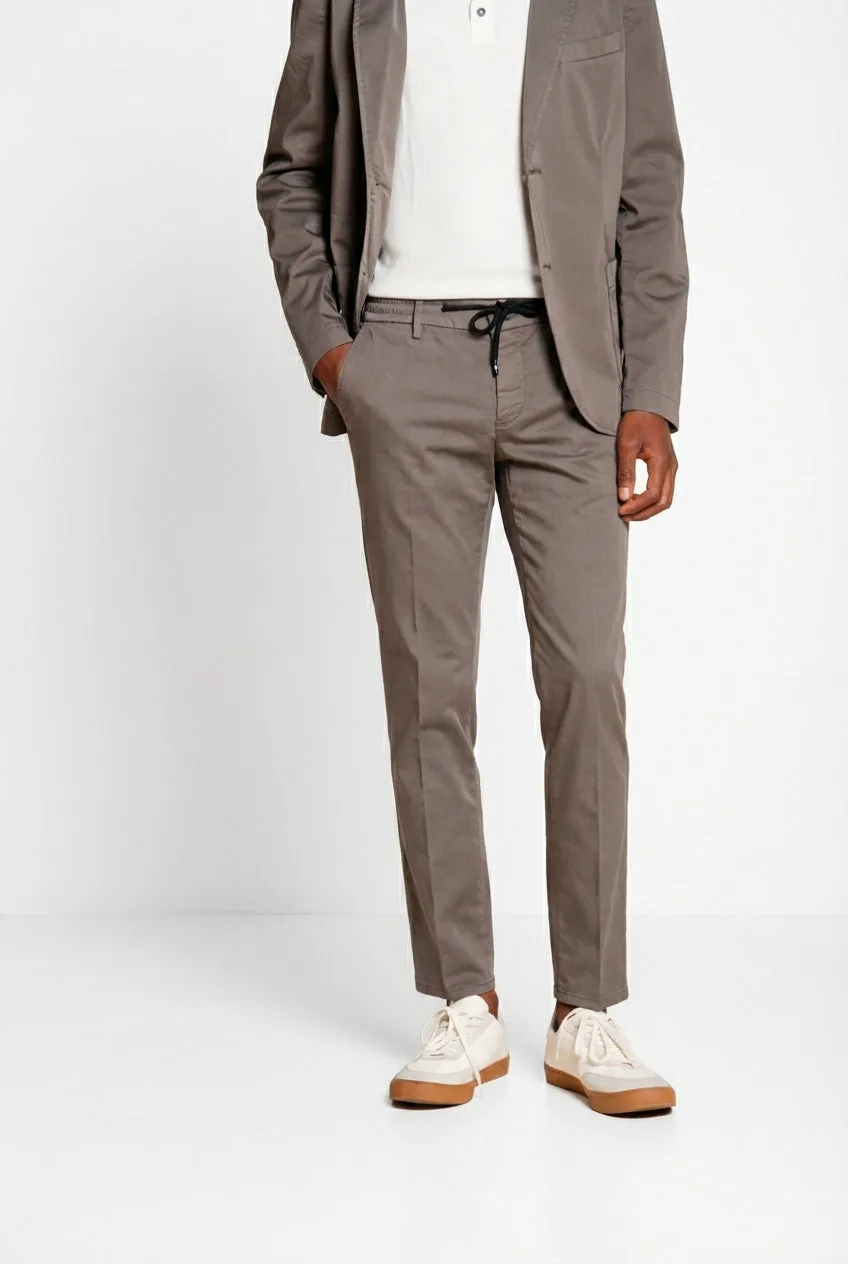 Mason's Milano Jogger Travel chino herre mørkegrå slim