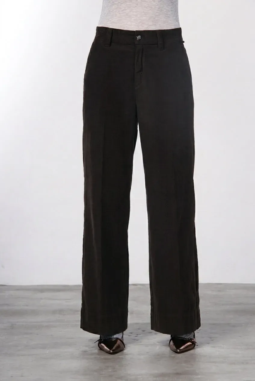 Mason's New York Wide chinos brune fløjl wide leg