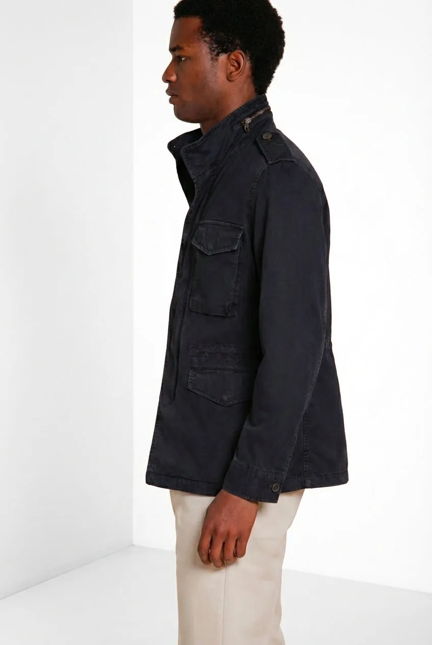 Mason's M74 field jacket natblå bomuldscanvas