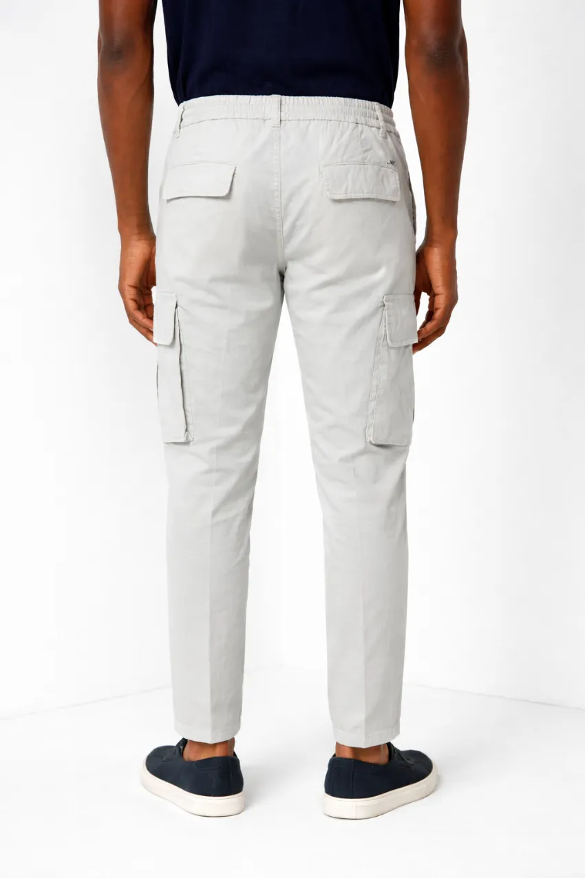 Mason's Chile Jogger cargo bukser lysegrå extra slim