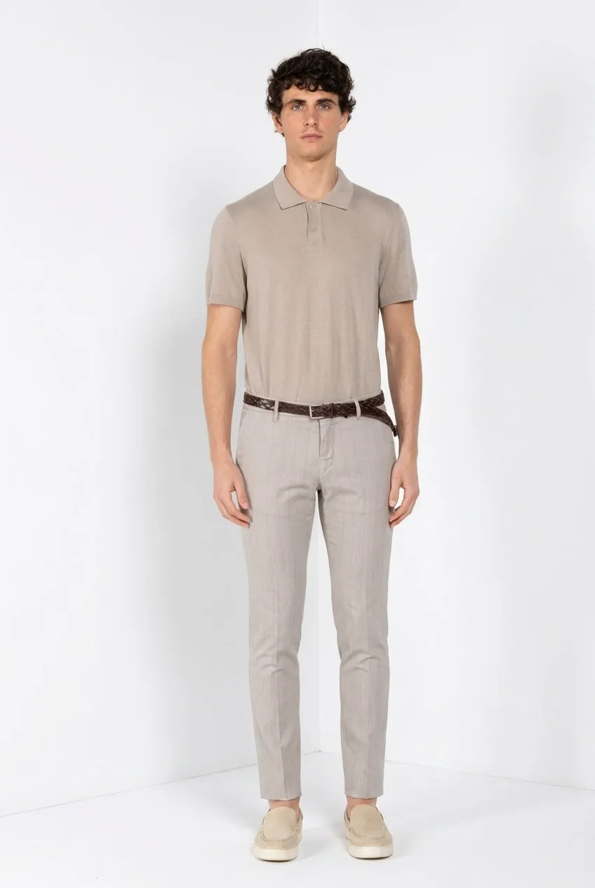 Mason's Milano chino bukser lys beige sildebens extra slim