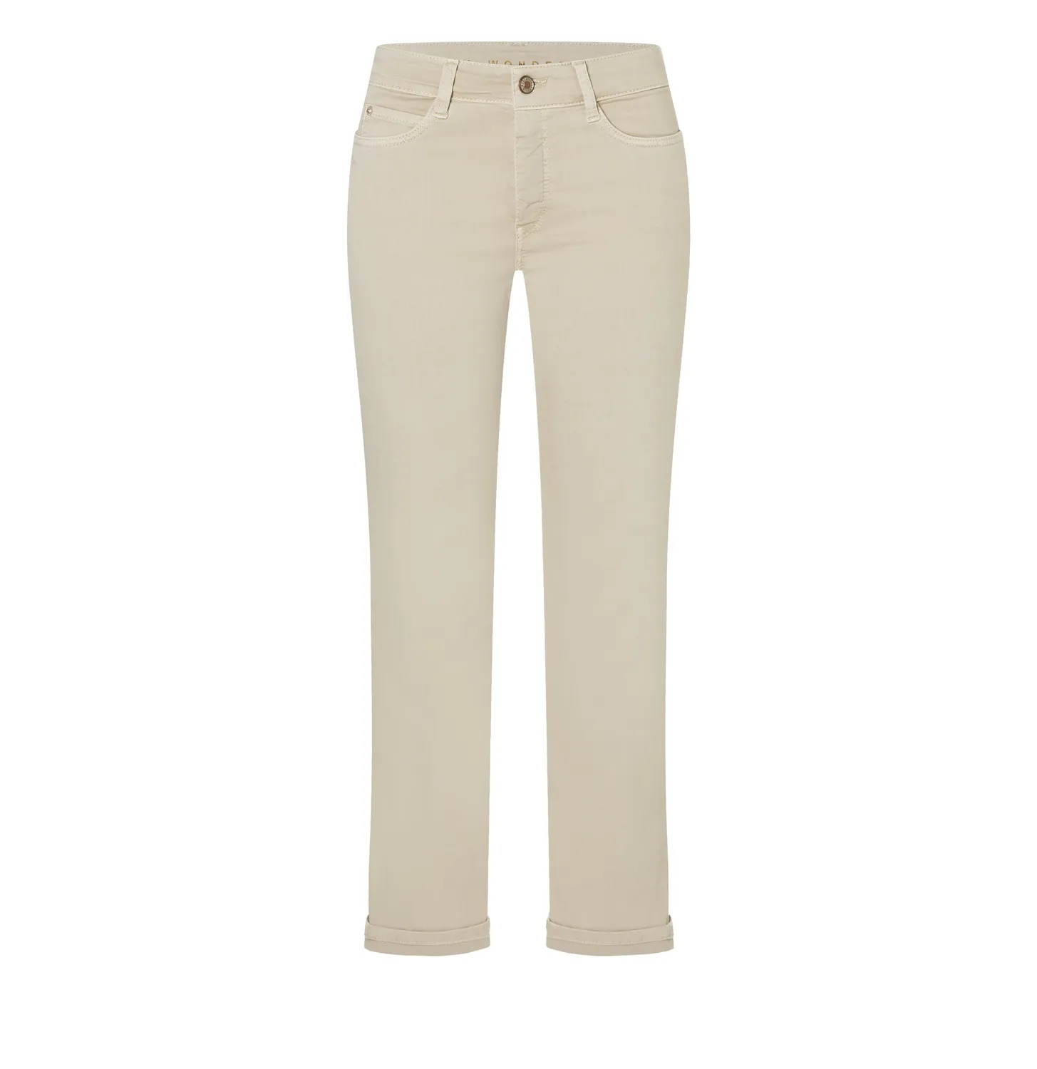 MAC Dream 5403-00-0351 cropped jeans beige straight fit