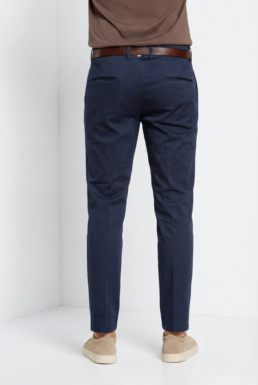 Mason's Torino Flex chinobukser navy slim fit