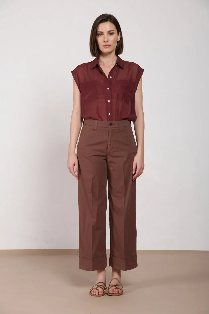 Mason's New York Studio Cropped chino mørkebrun