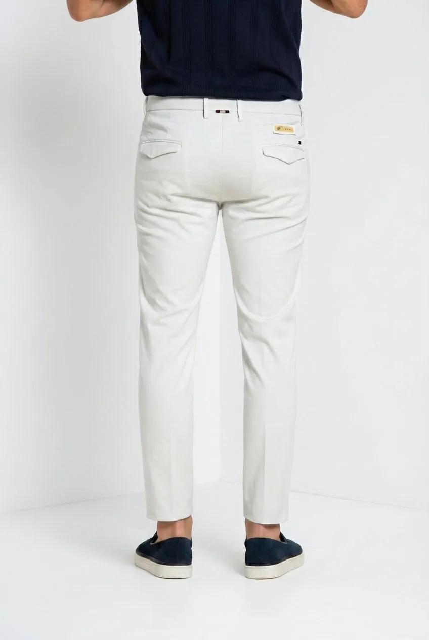 Mason's Torino City chinos lysegrå slim silke