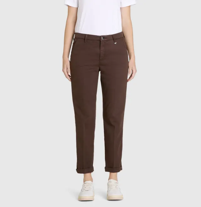 MAC Chino Turn Up 3075 slim chinos brun