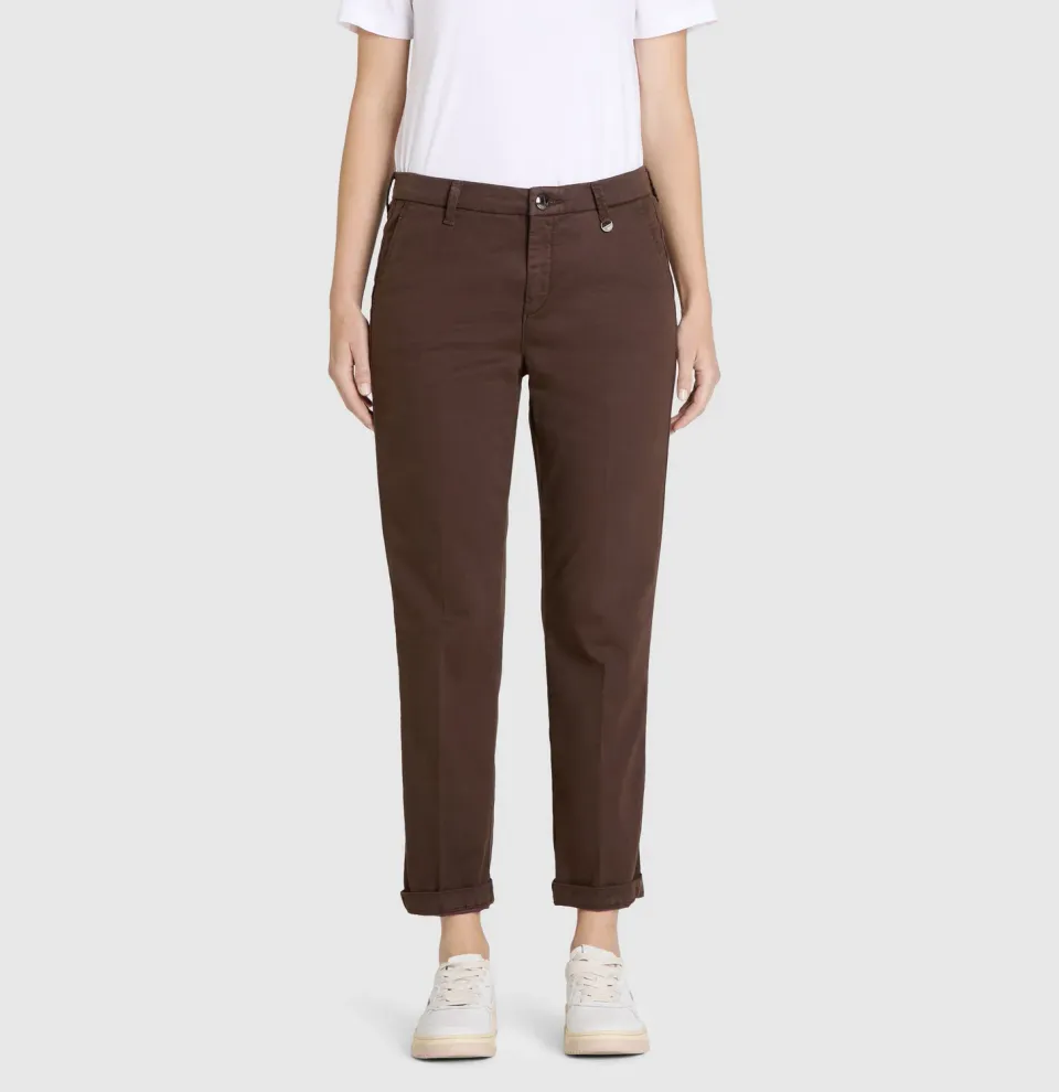 MAC Chino Turn Up 3075 slim chinos brun
