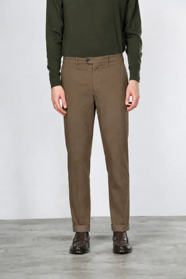 Mason's Paris chinobukser taupe carrot fit uld
