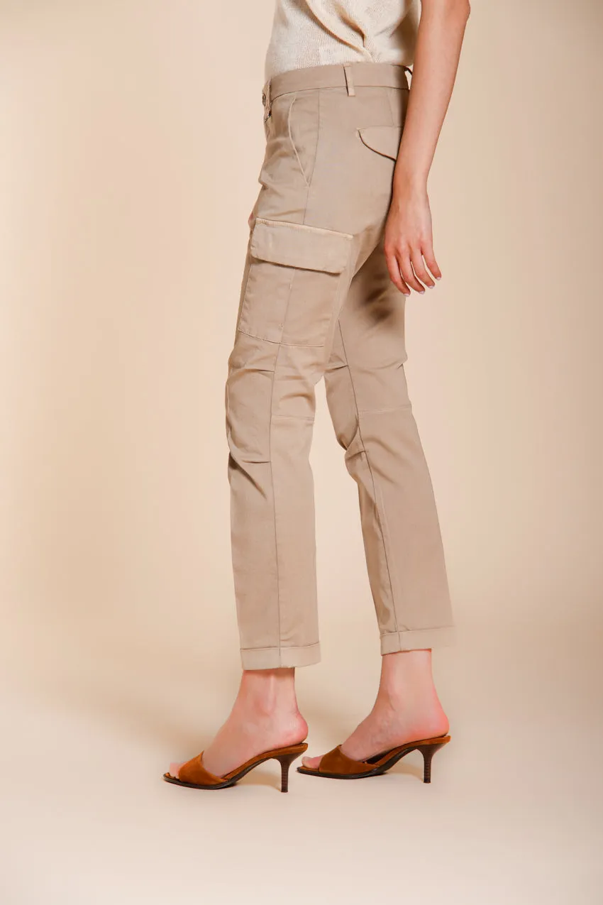 Mason's Chile City cargo mellembeige slim gabardine
