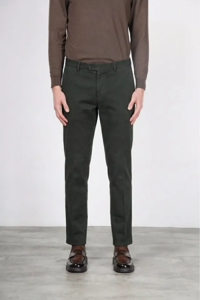 Mason's Paris chino mørkegrøn carrot fit herre