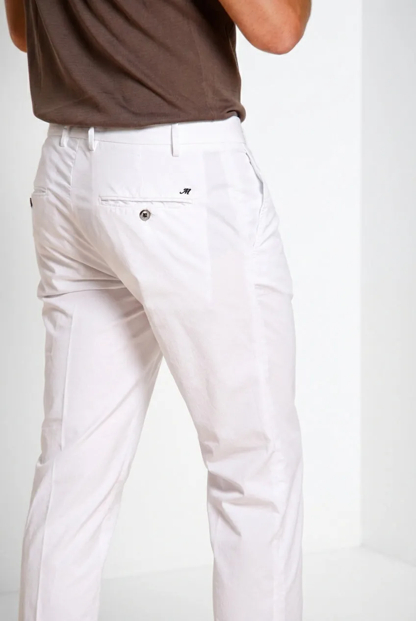 Mason's Milano chino bukser hvid extra slim stretch