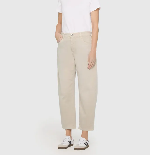 MAC Danni 2.3 Barrel gabardinebukser beige loose fit