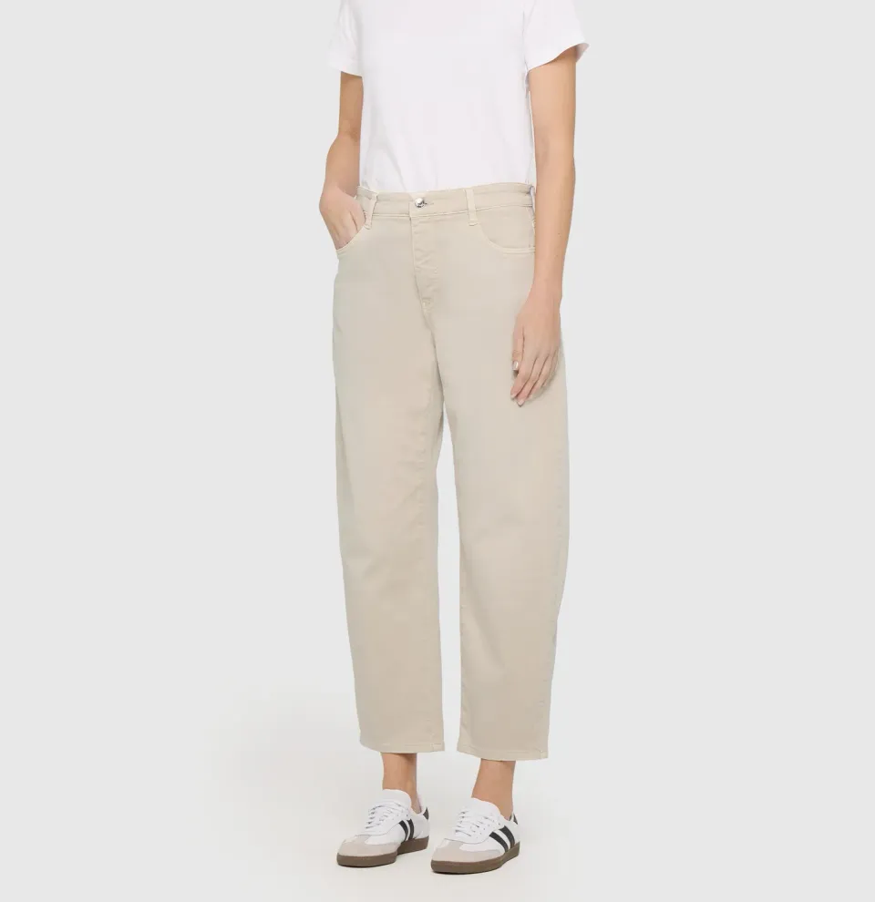 MAC Danni 2.3 Barrel gabardinebukser beige loose fit
