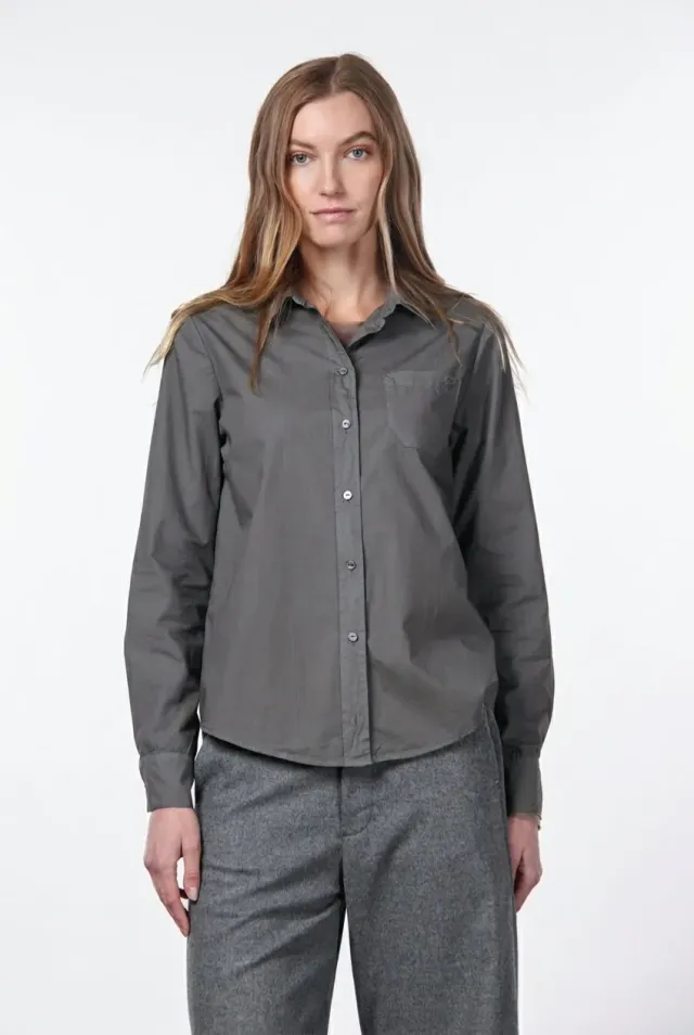 Mason's Sharon skjorte mørkegrå poplin dame