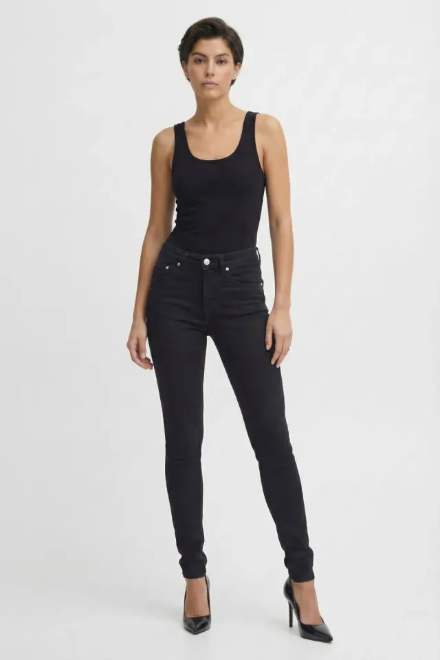 Organsk Breeze Midnight Blues jeans sort slim fit