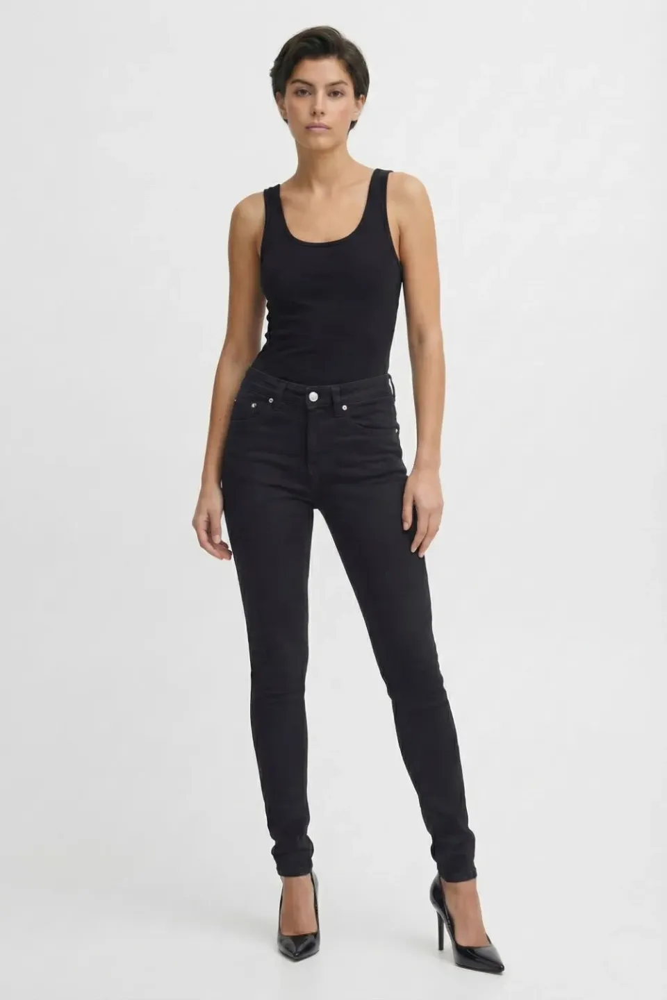Organsk Breeze Midnight Blues jeans sort slim fit