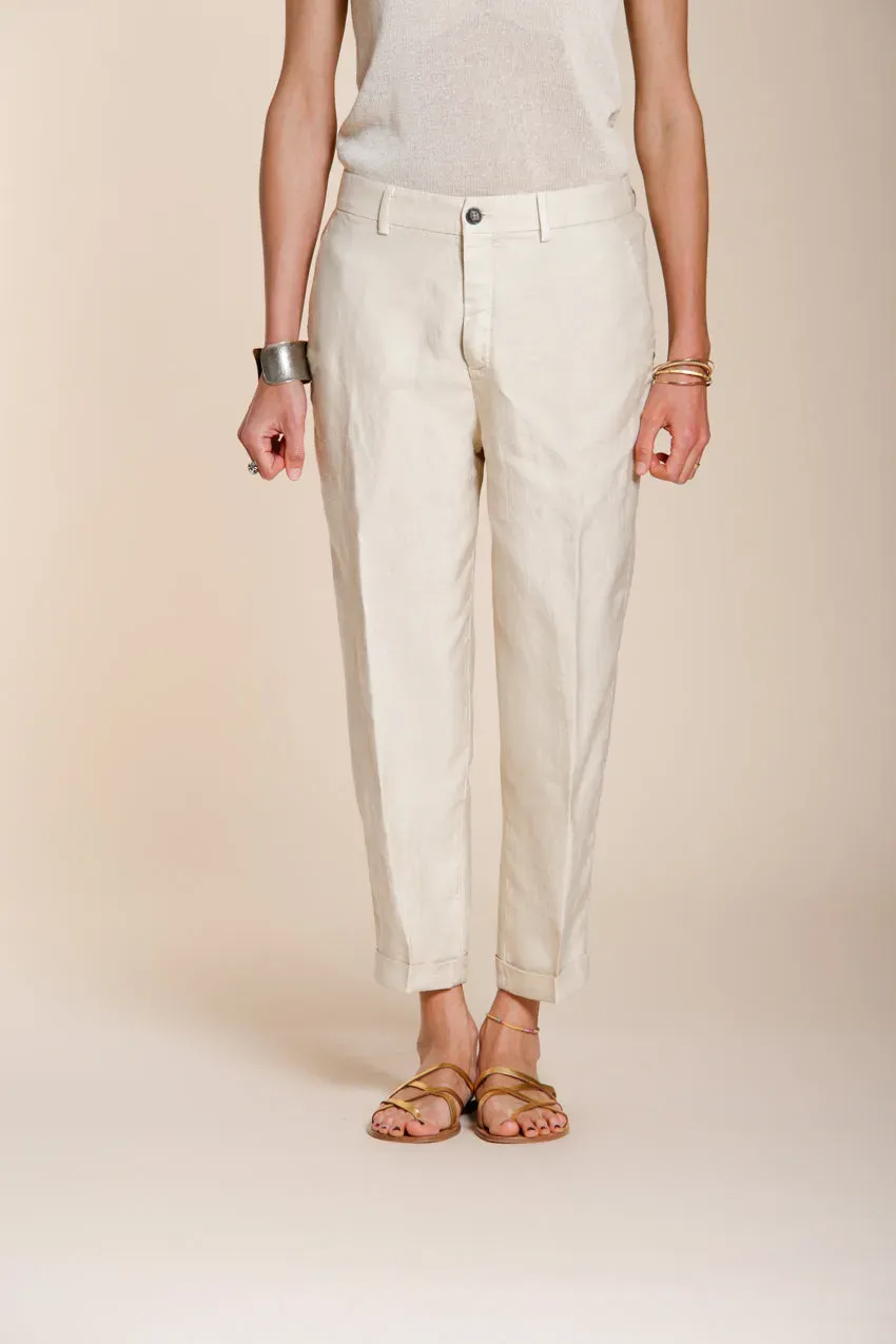 Mason's Linda Summer chinos mælkehvid relaxed fit