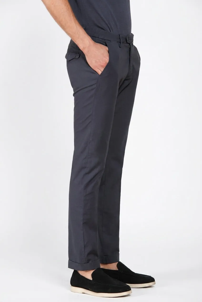 Mason's Torino City Icon Flex chinos lyseblå slim hør